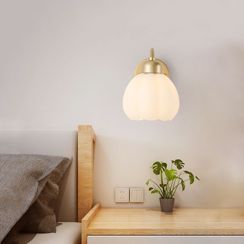 Arisha Applique Murale Fleur Rustique, Métal/Verre, Chambre - Neutralighting