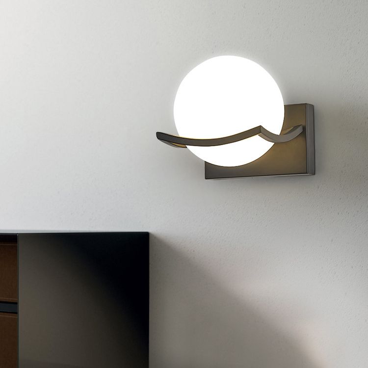 Valentina Applique Murale Boule Luxe, Verre/Métal, Chambre à Coucher - Neutralighting