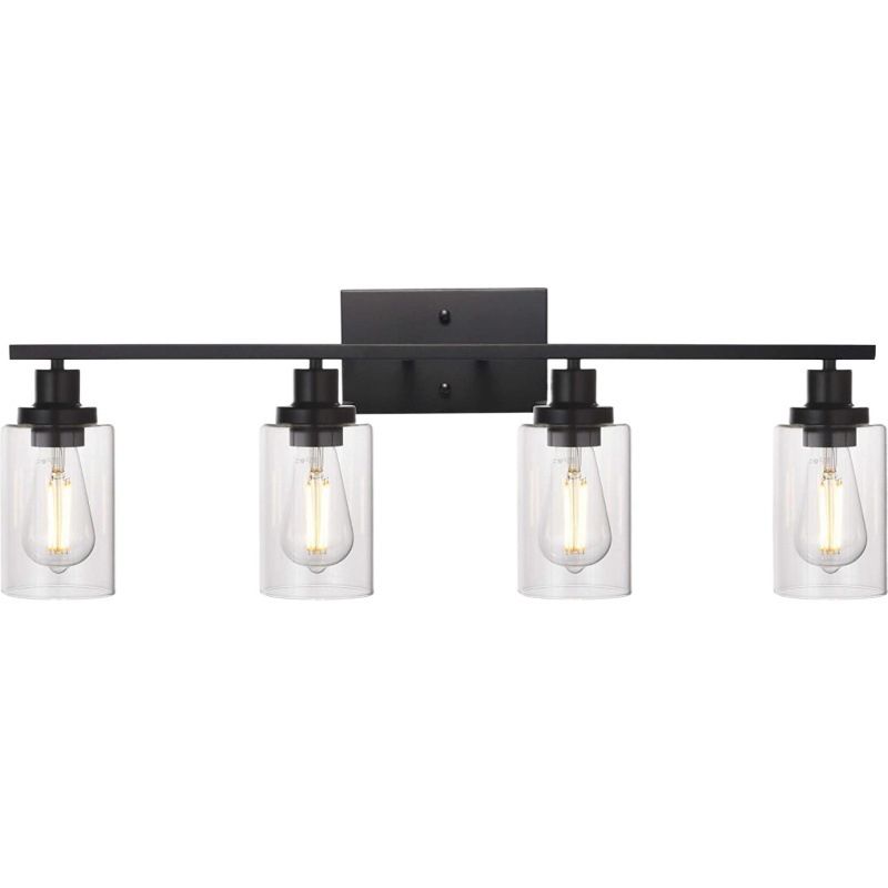 Silva Applique Murale Miroir Cylindrique Moderne, Verre/Métal, Noir/Or/Nickel, Chambre - Neutralighting