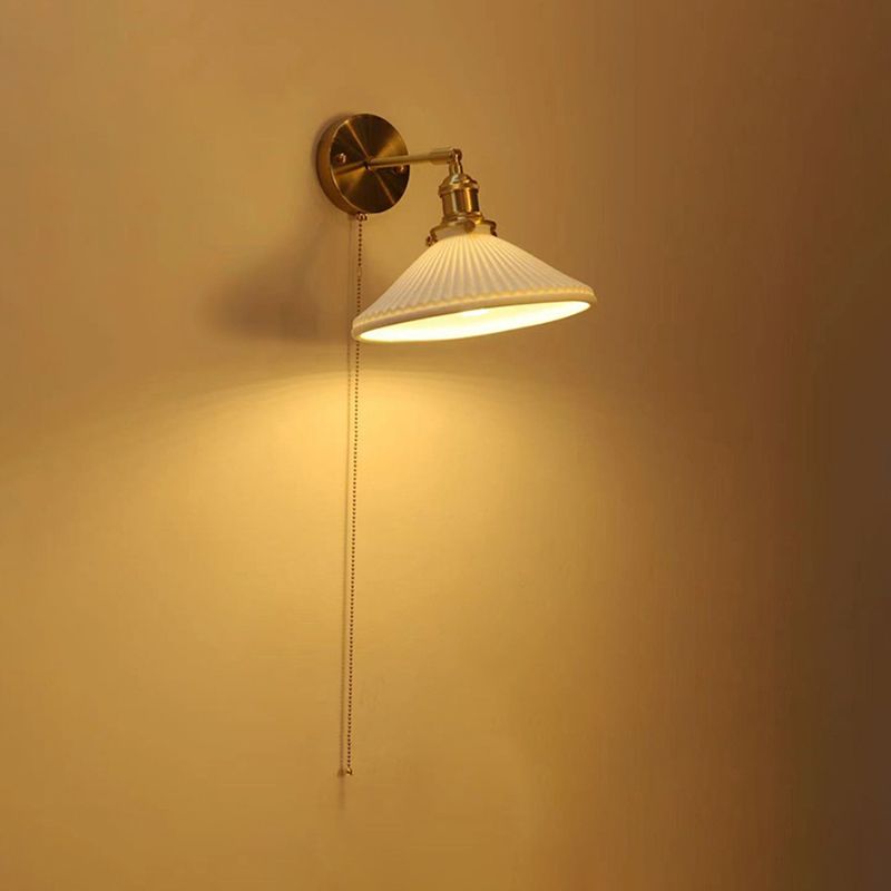 Arisha Applique Murale de Commode Moderne Scandinave Froissée, Métal/Pierre, Chambre - Neutralighting
