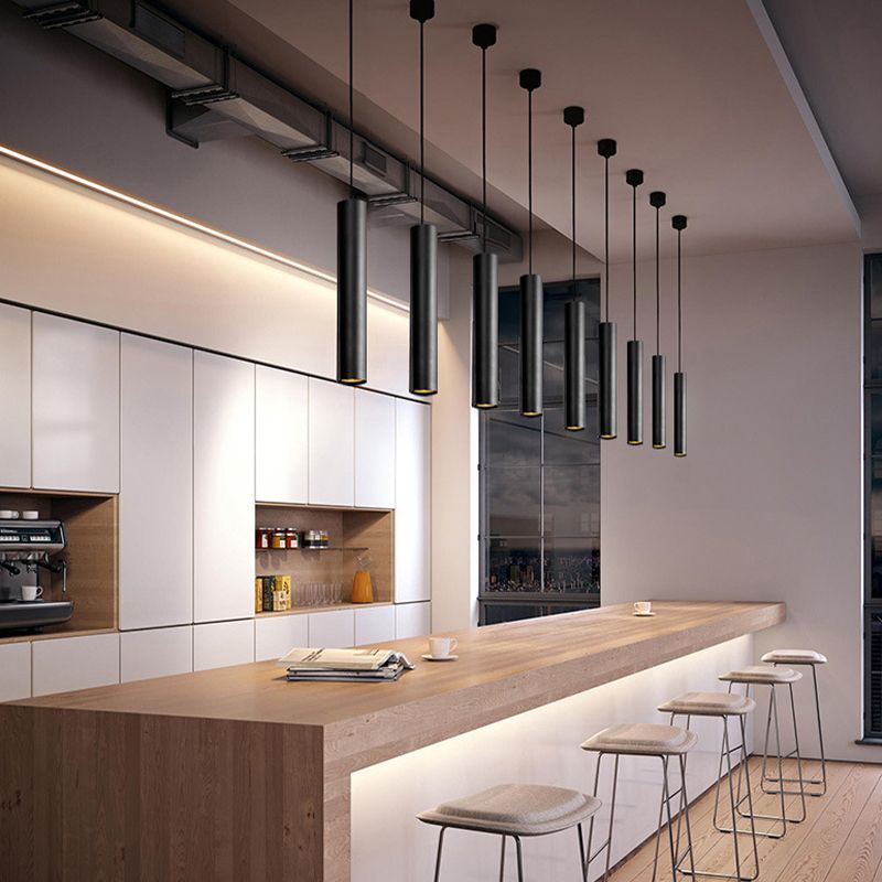 Yore Suspension Cylindre Moderne. Métal. Noir. Salon - Neutralighting