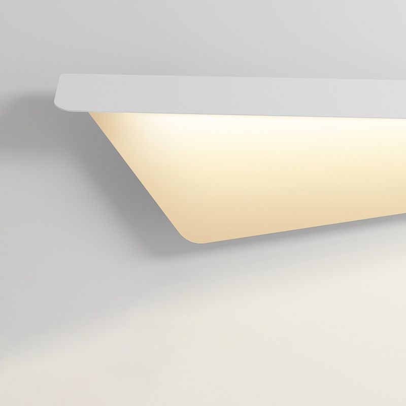 Arisha Applique Murale Géométrique Minimaliste, Métal, Blanc, Salon - Neutralighting