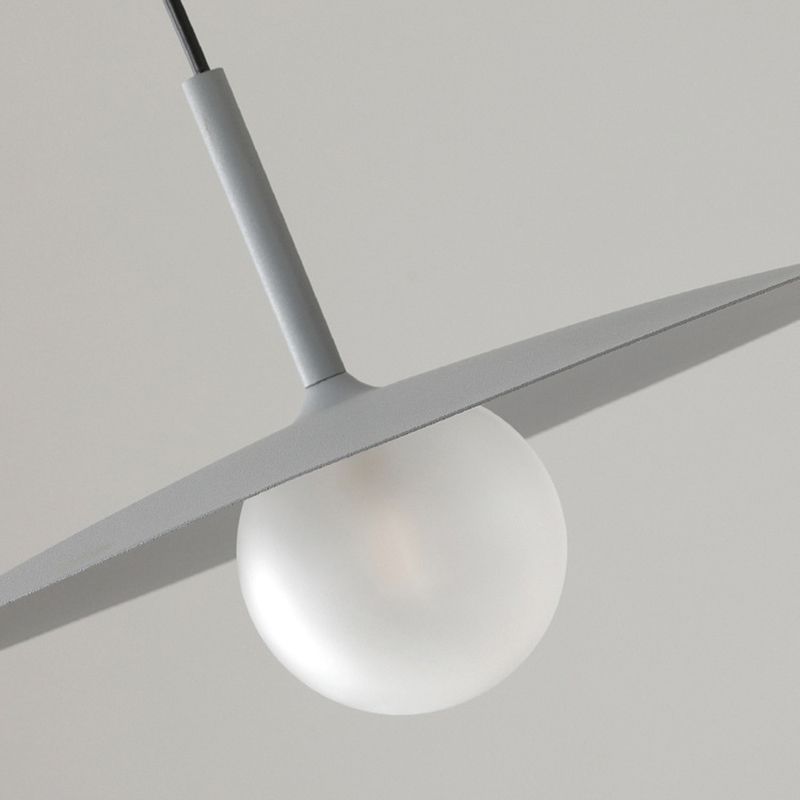 Arisha Suspension Dôme Moderne, Métal /Verre, Noir/Blanc/Grise, Chambre - Neutralighting