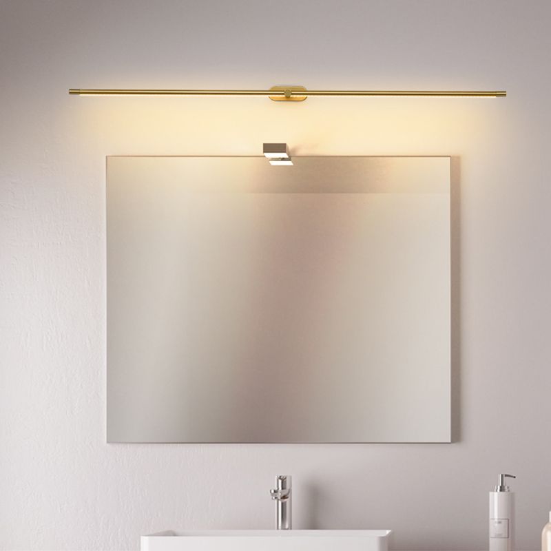 Ivox Applique Murale Linéaire Minimaliste Or & Noir
