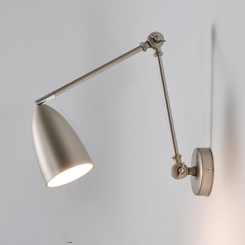 Epoch Applique Murale Réglable, Métal, Noir/Blanc/Nickel, Salon