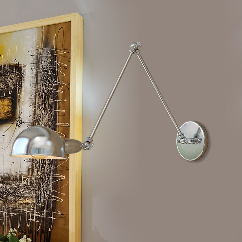 Epoch Applique Murale Réglable Moderne, Métal, Argent, Couloir