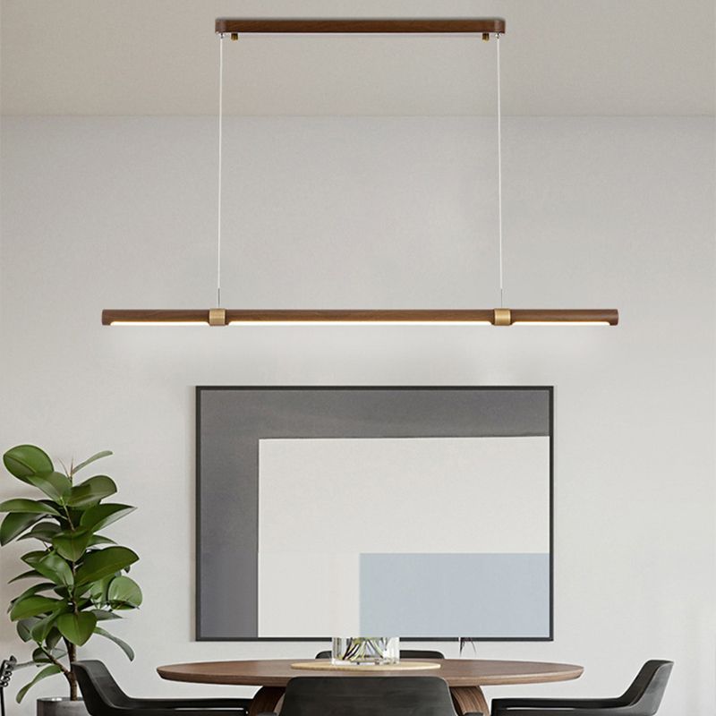 Muto Design Italien Luminaires Suspensions Linéaire Rustique Métal/Acrylique Bois Cuisine/Chambre - Neutralighting
