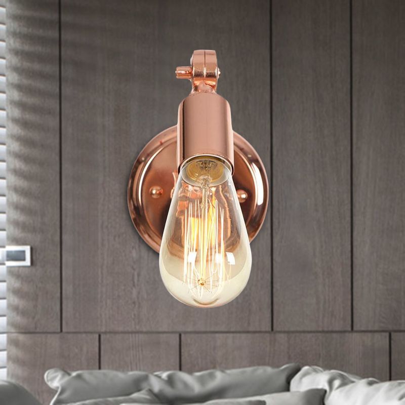 Silva Applique Murale Orientable Vintage, Or Rose, Salle de Bain