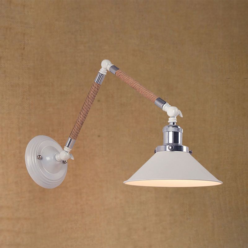 Arisha Applique Murale Réglable Contemporaine, Métal, Blanc, Chambre