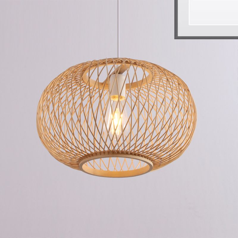 Ritta Vintage LED Suspension Acrylique Rotin Salle à Manger Chambre à coucher - Neutralighting