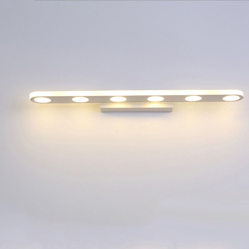 Arisha Applique Murale Ronde Scandivane, Métal/Acrylique, Blanc, Salle de Bain - Neutralighting