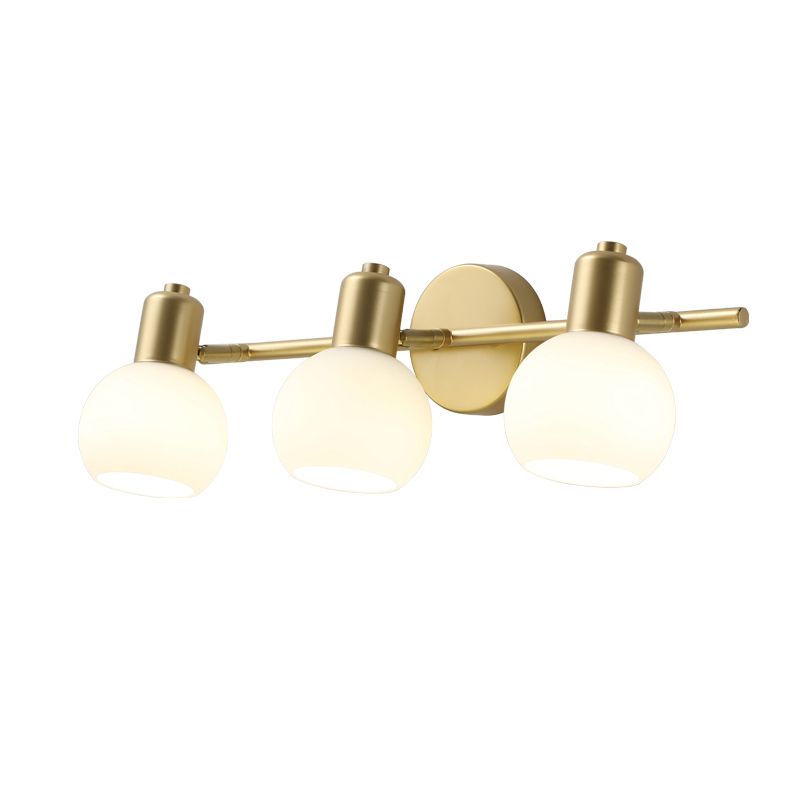 Valentina Applique Murale Globe Simple, Métal/Verre, Doré, Chambre - Neutralighting