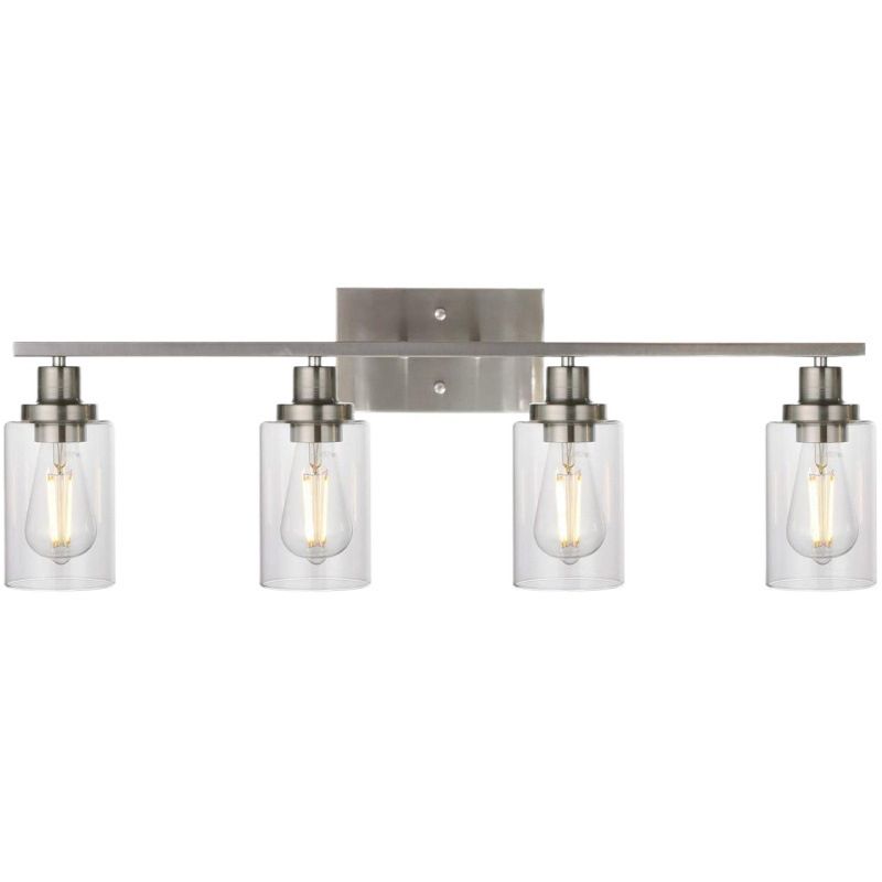 Silva Applique Murale Miroir Cylindrique Moderne, Verre/Métal, Noir/Or/Nickel, Chambre - Neutralighting