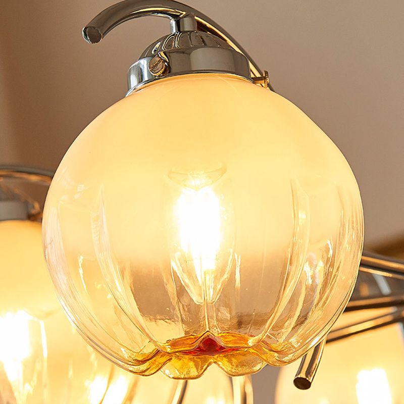 Valentina Lustre Moderne, Metal/Verre, Blanc, Chambre - Neutralighting