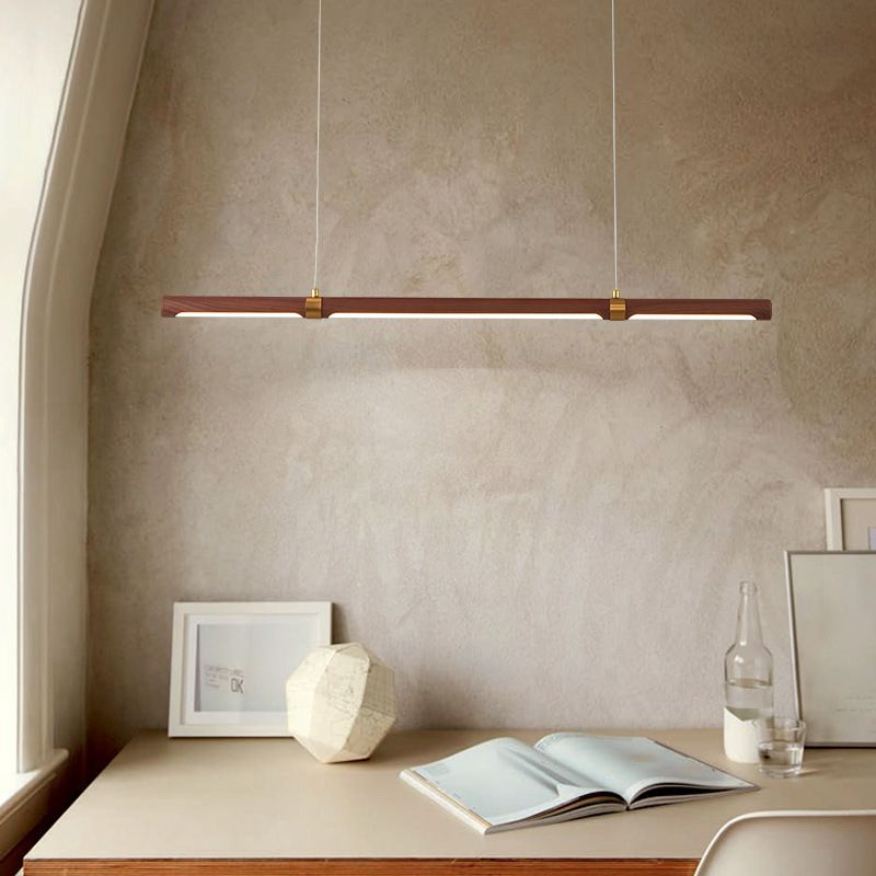 Muto Design Italien Luminaires Suspensions Linéaire Rustique Métal/Acrylique Bois Cuisine/Chambre - Neutralighting