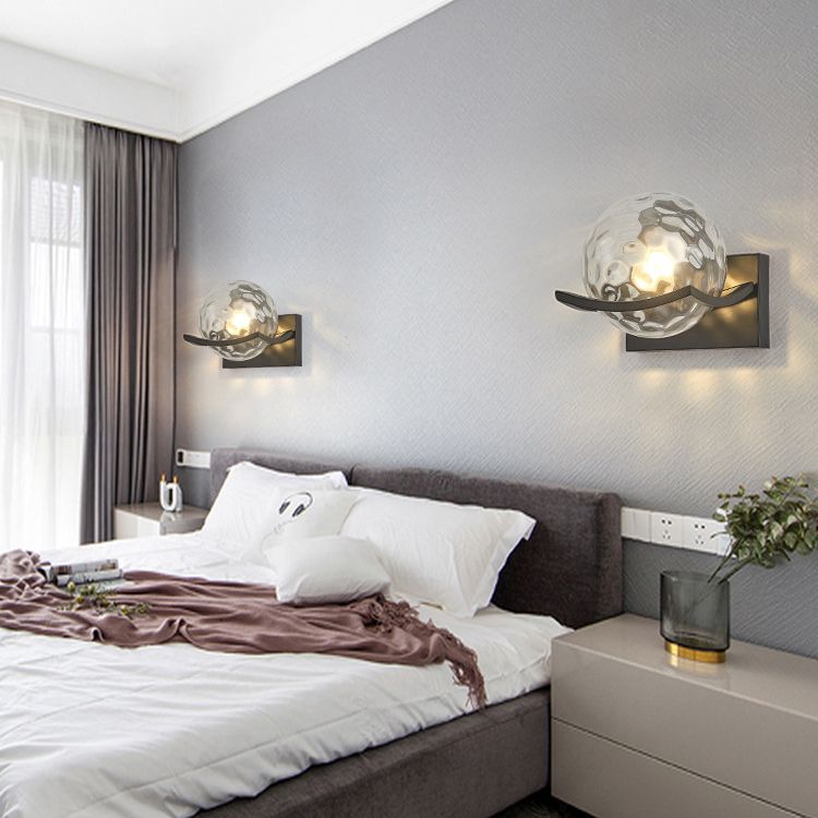 Valentina Applique Murale Boule Luxe, Verre/Métal, Chambre à Coucher - Neutralighting