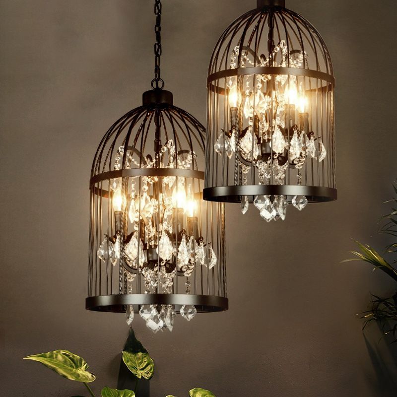 Arisha Industrie LED Suspension Noir Blanc Métal Chambre à coucher - Neutralighting