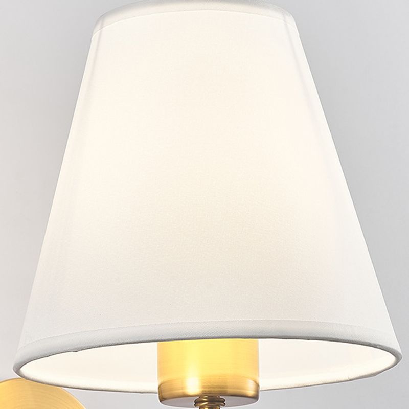 Tiffany Applique Murale Géométrique Nordique, Métal/Tissu, Noir/Blanc/Café/Lin, Chambre - Neutralighting