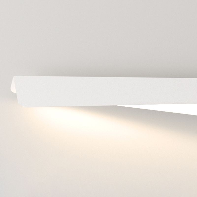 Arisha Applique Murale Géométrique Minimaliste, Métal, Blanc, Salon - Neutralighting