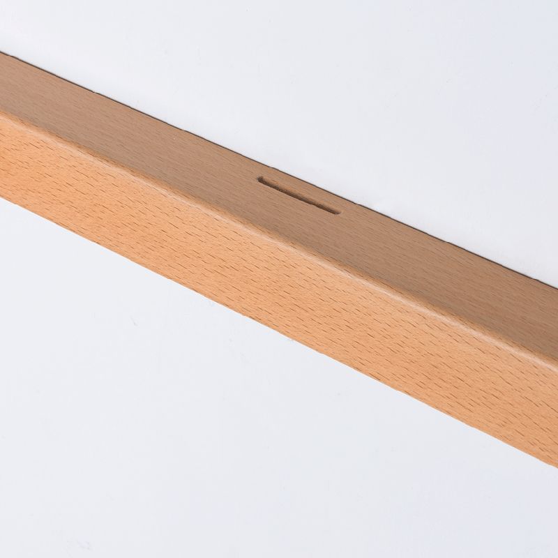 Dwyn Applique Murale Miroir Linéaire Minimaliste Bois Salon