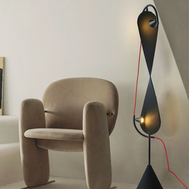 Mira Lampadaire Géométrique Moderne Métal Salon
