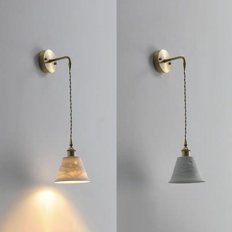Arisha Applique Murale Géométrique Moderne, Métal/Céramique, Or, Chambre - Neutralighting