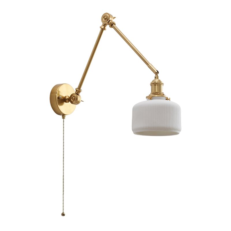 Epoch Applique Murale Orientable Minimaliste, Métal/Céramique, Blanc