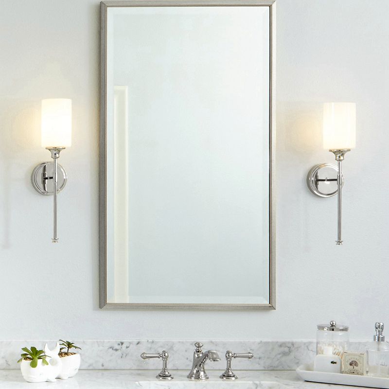 Tiffany Applique Murale Minimaliste Nordique, Métal, Noir/Argent, Chambre à Coucher - Neutralighting