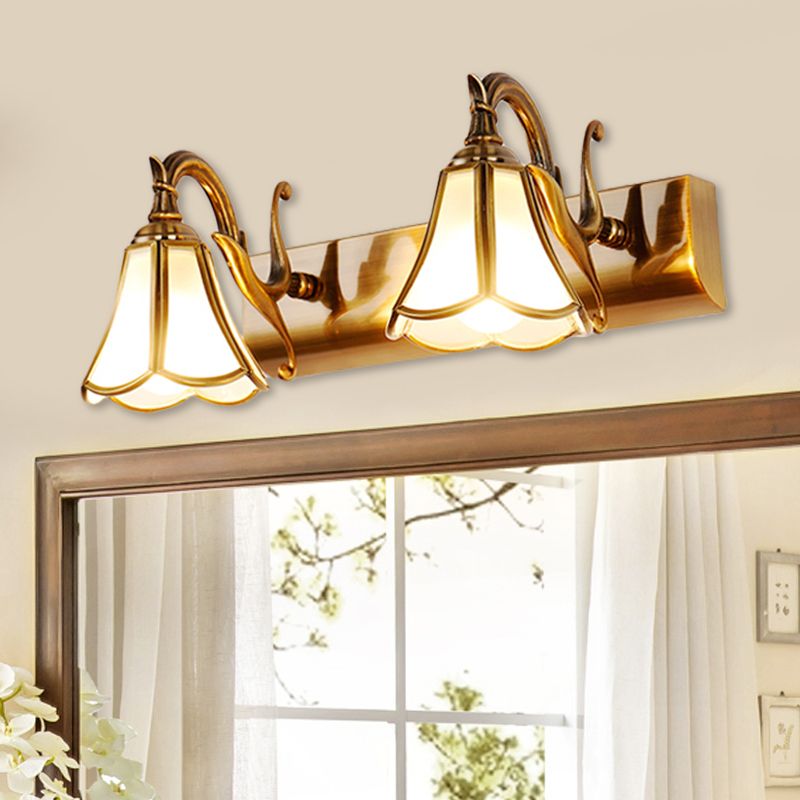 Ray Design Italien Floride Applique Murale à miroir LED Marron Métal Salle de Bain - Neutralighting