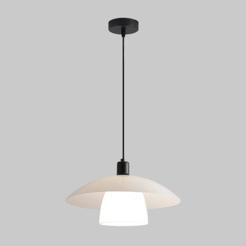Arisha Suspension Dôme Nordique, Verre/Metal, Blanc, Chambre - Neutralighting