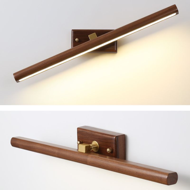 Muto Applique Murale Moderne et Minimaliste avec Miroir, Bois, Salle de Bain - Neutralighting