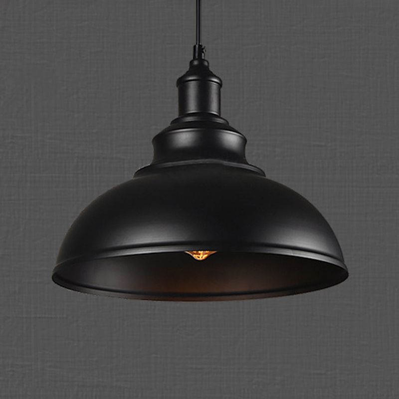 Arisha Rétro Industrielle LED Suspension Noir Blanc Gris Métal Salle à manger - Neutralighting