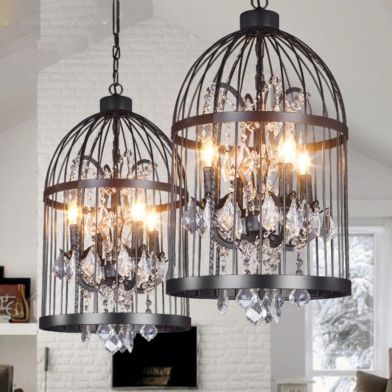 Arisha Industrie LED Suspension Noir Blanc Métal Chambre à coucher - Neutralighting