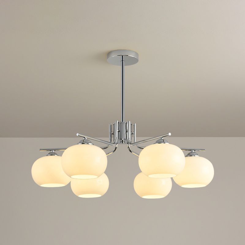Valentina Lustre Dôme Nordique, Metal/Verre, Laiton/Nickel, Chambre - Neutralighting