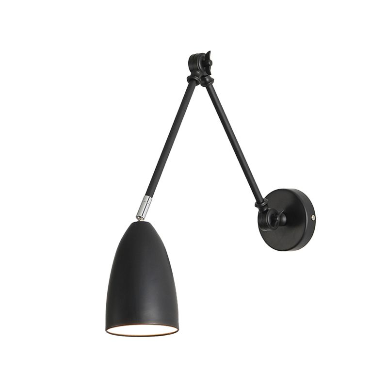 Epoch Applique Murale Réglable, Métal, Noir/Blanc/Nickel, Salon