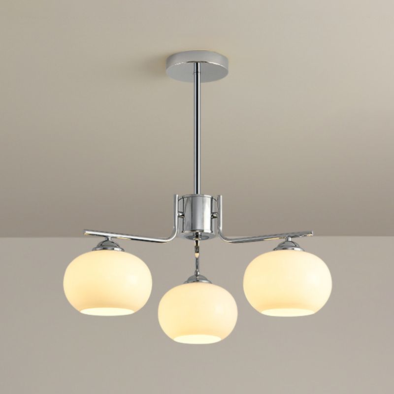 Valentina Lustre Dôme Nordique, Metal/Verre, Laiton/Nickel, Chambre - Neutralighting