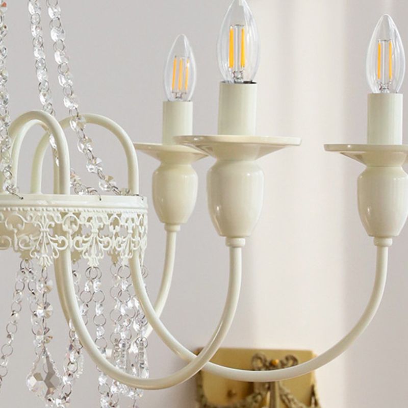 Sliva Lustre Lanterne Retro, Metal/Cristal, Blanc, Salon - Neutralighting