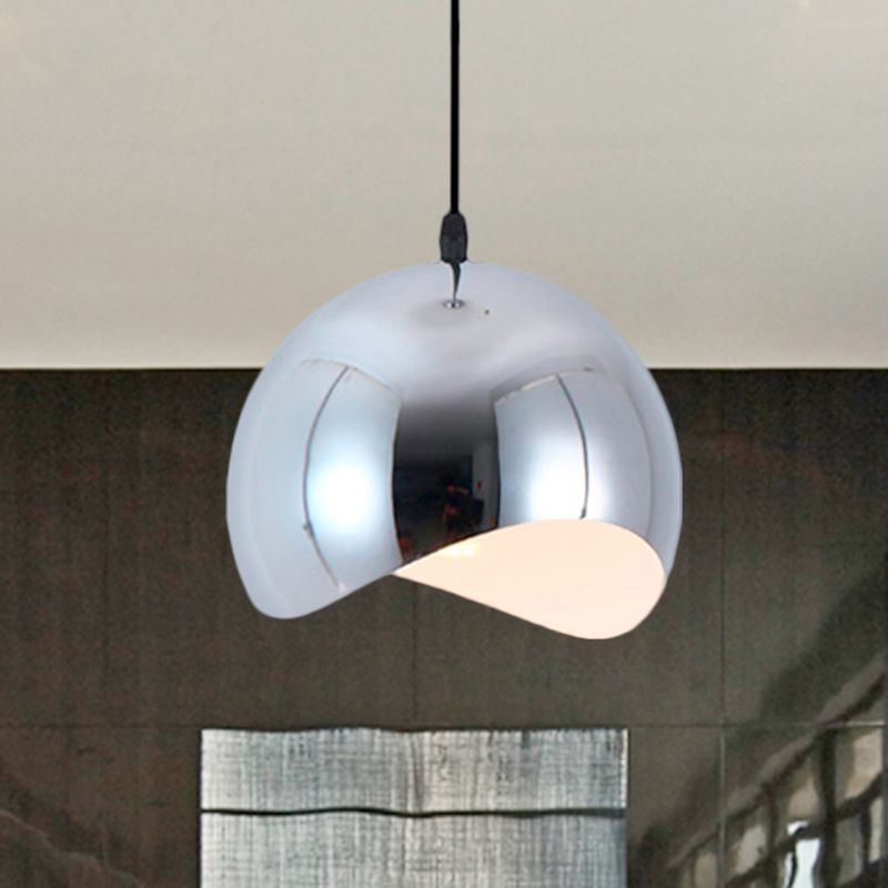 Arisha Luminaires Suspensions Dôme Moderne Métal Noir/Rose Rouge/Chromé Salon - Neutralighting