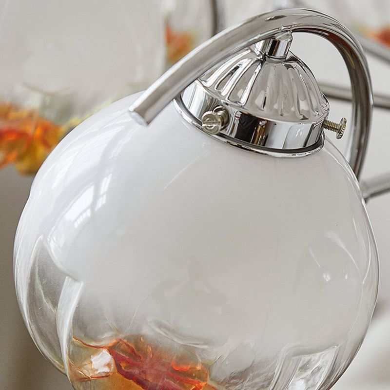 Valentina Lustre Moderne, Metal/Verre, Blanc, Chambre - Neutralighting