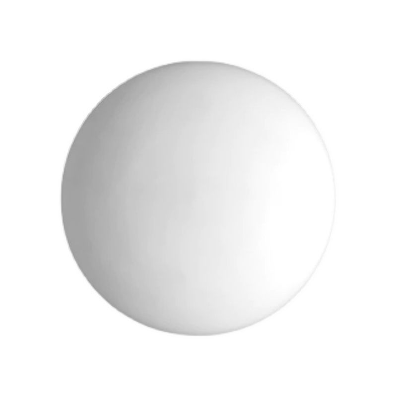 Valentina Applique Murale Globe Minimaliste, Métal/Verre, Blanc, Salle de Bain - Neutralighting