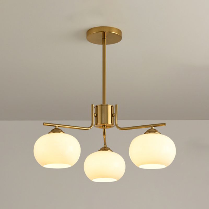 Valentina Lustre Dôme Nordique, Metal/Verre, Laiton/Nickel, Chambre - Neutralighting
