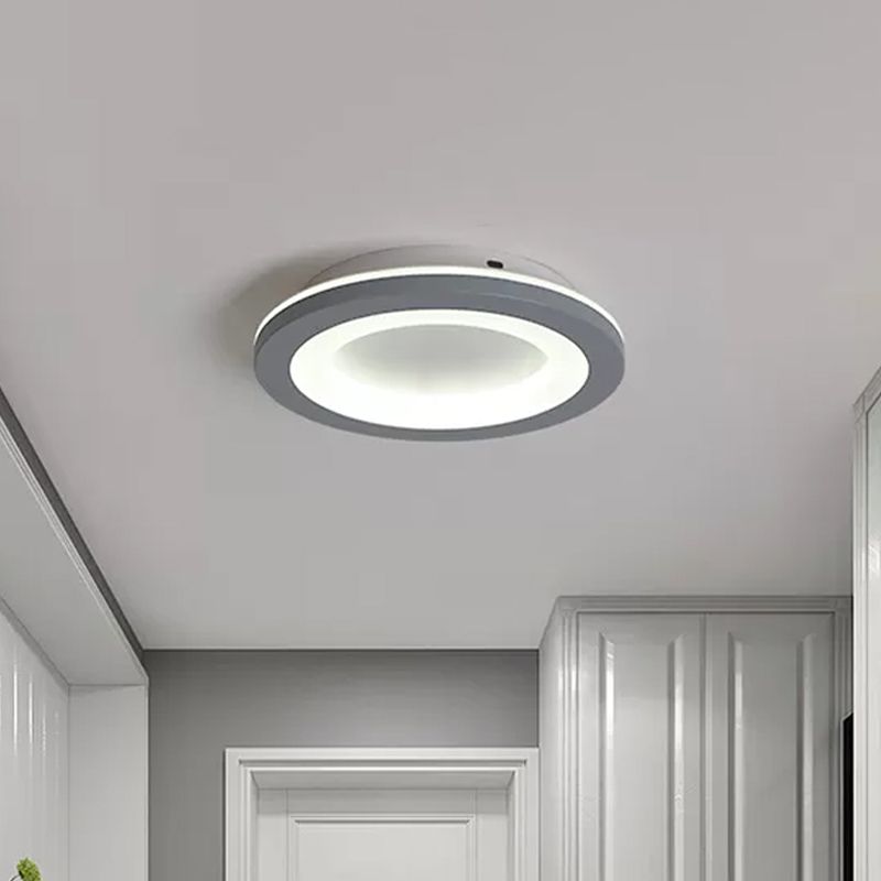 Arisha Fleur Moderne LED Plafonnier Gris Acrylique Chambre à coucher - Neutralighting