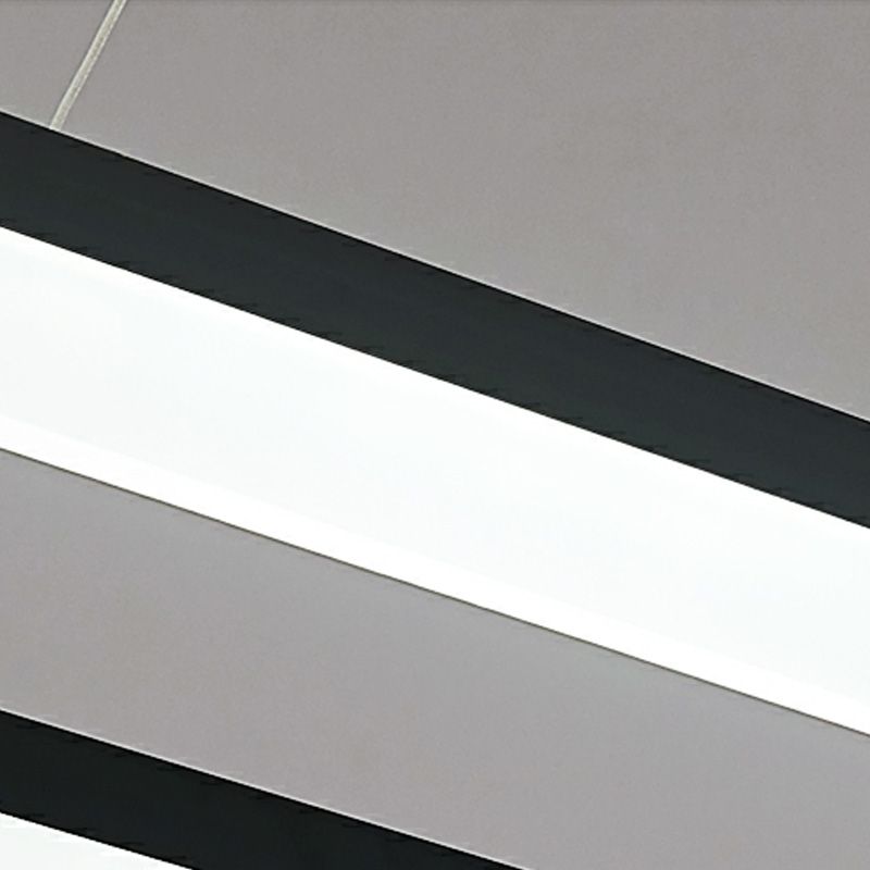 Arisha Luminaires Suspensions Carrée Simple Moderne Acrylique Noir/Blanc Salon/Chambre à Coucher/Salle à Manger - Neutralighting