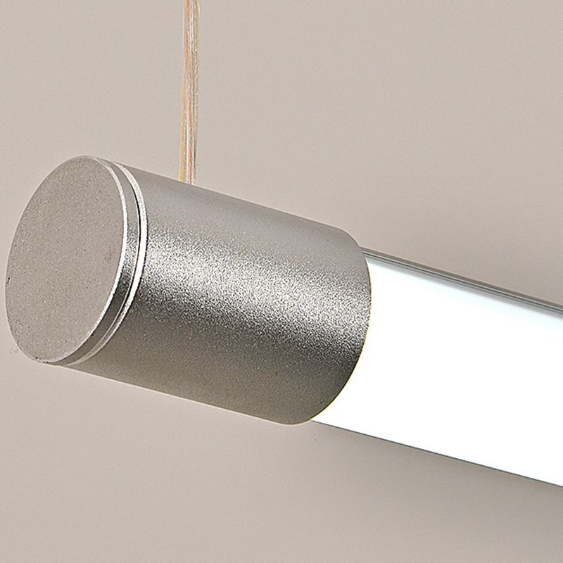 Ray Linéaire LED Suspension Noire Argent Métal Chambre à coucher - Neutralighting