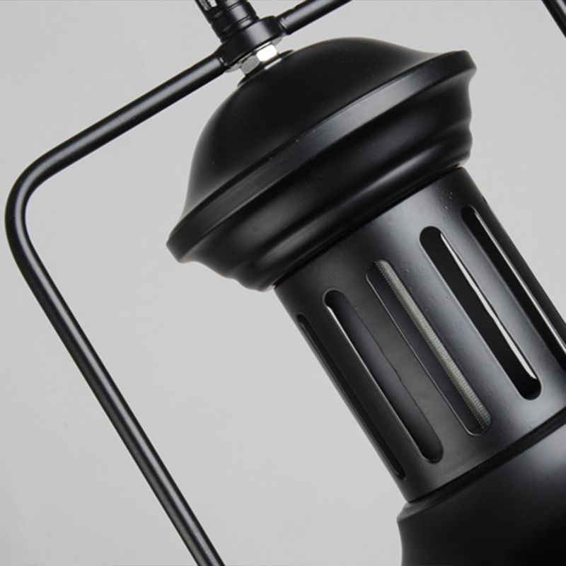 Silva Suspension Dôme Industrielle, Métal, Noir/Noir Blanc/Rouille, Salon - Neutralighting