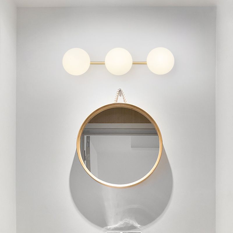 Valentina Applique Murale à miroir LED Vanity Métal Verre Simple Blanc Salle de Bain - Neutralighting