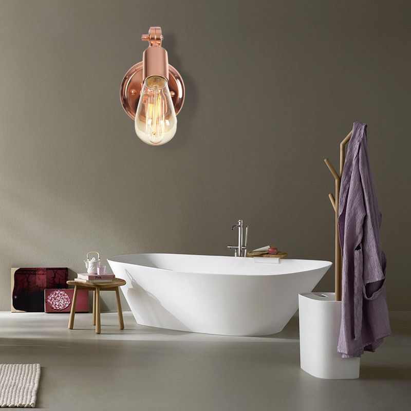 Silva Applique Murale Orientable Vintage, Or Rose, Salle de Bain