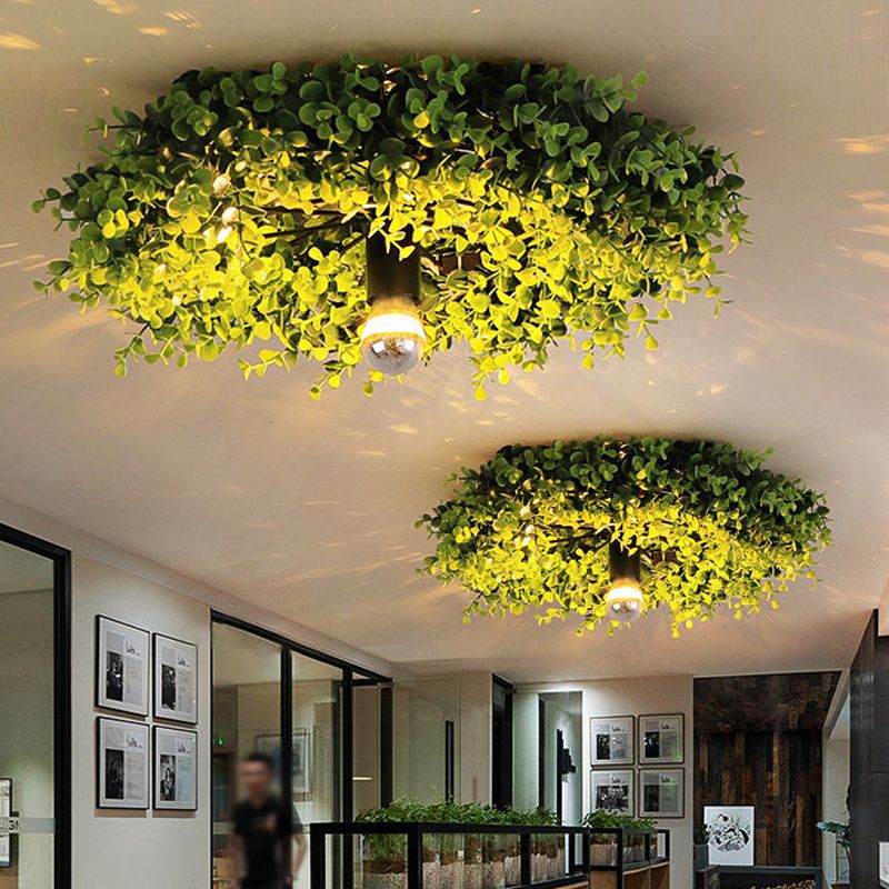 Arko Plafonnier Touffe d'Herbe Vintage. Herbe Artificiel. Vert. Salon - Neutralighting