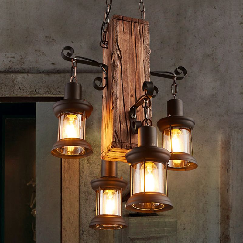 Epoch Vintage LED Lustre Noir Métal/Verre Salon Chambre à coucher - Neutralighting