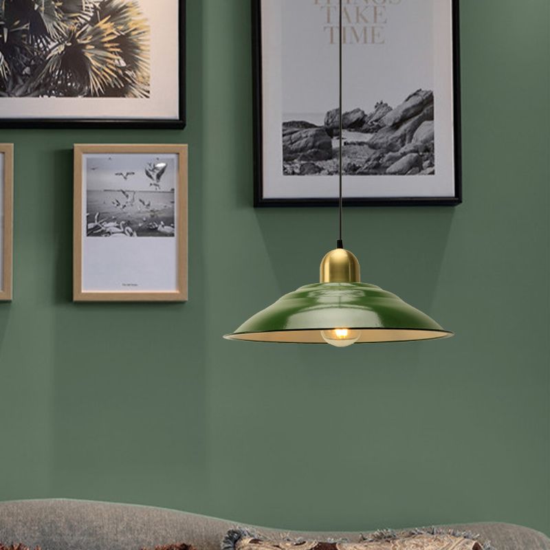 Arisha Vintage LED Suspension Vert Métal Chambre à coucher Salon - Neutralighting